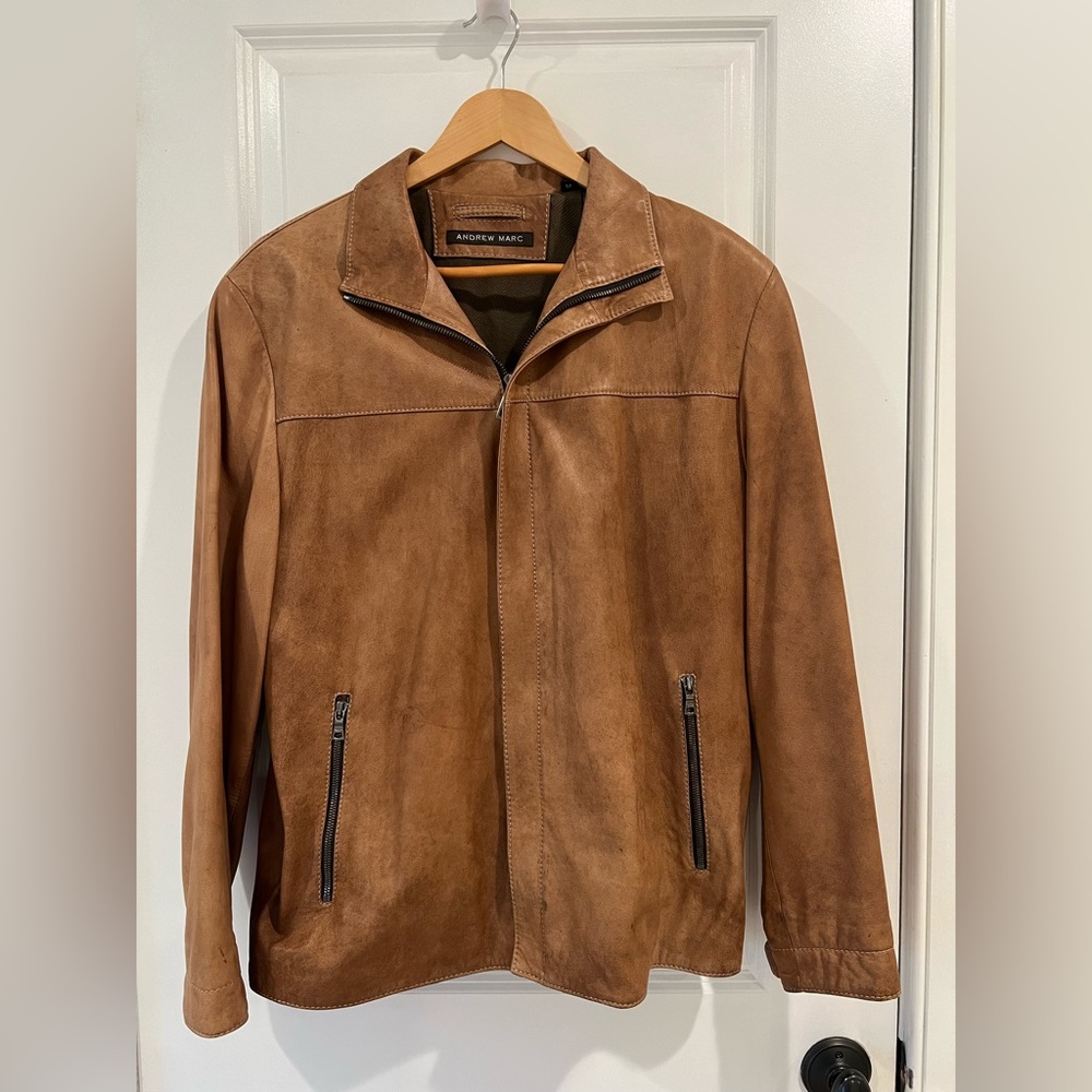 Andrew Marc Light Leather Jacket